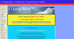 Desktop Screenshot of gsadoptionregistry.com